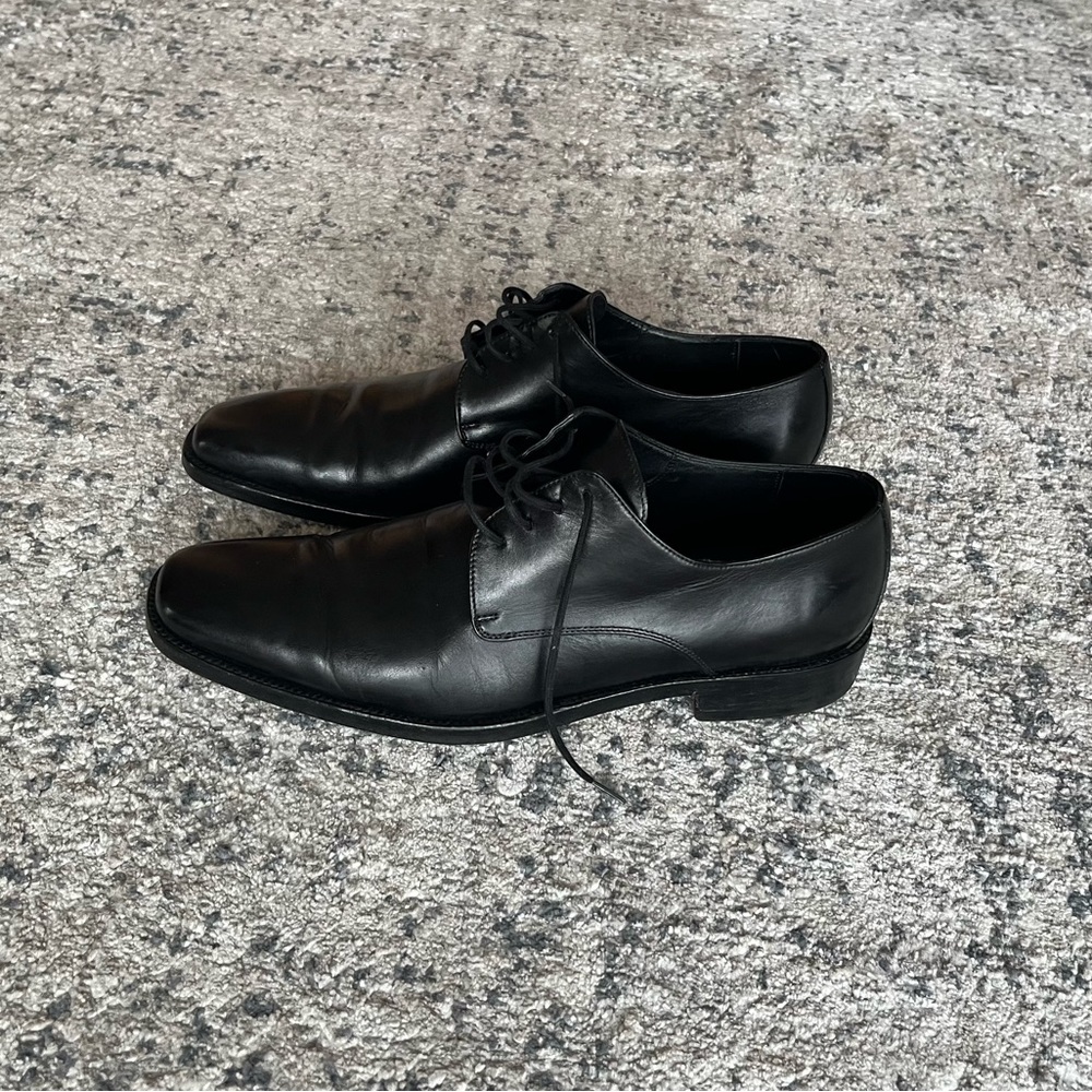 Ermenegildo Zegna Black Oxford Shoes with Glossy Finish - Picture 2 of 15